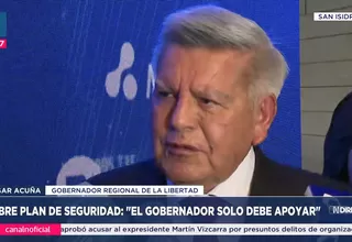 César Acuña responde por la inseguridad en La Libertad