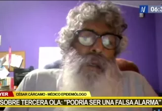 César Cárcamo sobre tercera ola: "Podría ser una falsa alarma"