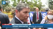 César Cervantes: Hemos registrado un descenso de los actos vandálicos - Noticias de cesar-cervantes