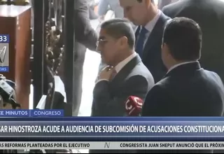 César Hinostroza llega a audiencia de Subcomisión de Acusaciones Constitucionales