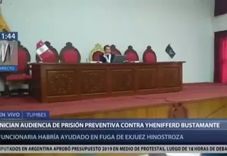 César Hinostroza: realizan audiencia de prisión preventiva contra funcionaria de Migraciones