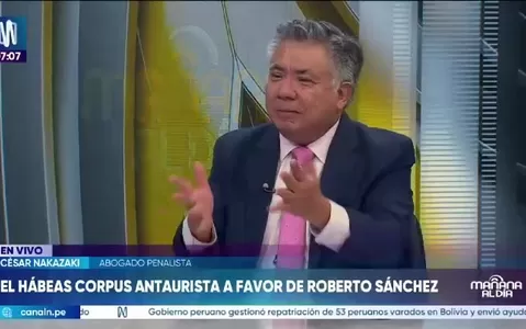 César Nakazaki considera “inviable” hábeas corpus a favor de Roberto Sánchez