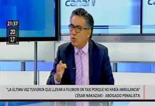 César Nakazaki: “Indulto humanitario procede en todos los casos”