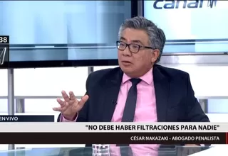 Nakazaki sobre infiltración en equipo Lava Jato: "No debería haber filtraciones para nadie"