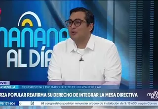 César Revilla: Fuerza Popular aún no define si buscará presidir la Mesa Directiva de la Cámara de Diputados