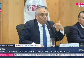 César Sandoval: López Aliaga abandonará Municipalidad en octubre
