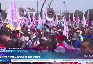 CGTP marcha por el Día del Trabajo exigiendo mejoras salariales y acciones frente a la criminalidad