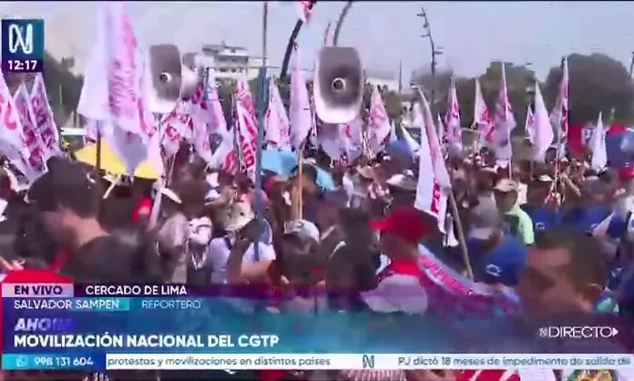 CGTP marcha por el Día del Trabajo exigiendo mejoras salariales y ...