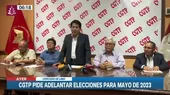 CGTP pidió adelantar las elecciones para mayo 2023 - Noticias de mayo