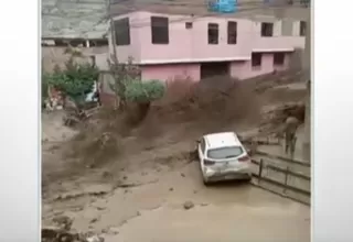 Chaclacayo: Impactantes imágenes muestran activación de quebrada Cusipata