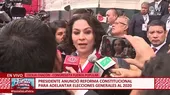 Chacón tras anuncio de Vizcarra: Quedamos como un país que no respeta su democracia - Noticias de cecilia-chacon