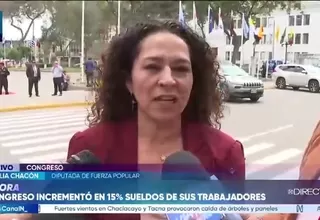Chacón sobre aumento salarial en el Congreso: “Se tienen que respetar los acuerdos sindicales”
