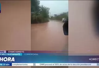Chanchamayo: Lluvias activan quebrada y bloquean vía en Perené