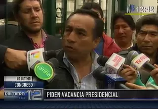 Chanduví ratifica que mineros le entregaron oro a Humala en campaña