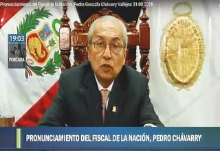 Chávarry: Me he convertido en blanco preferido de los defensores de la corrupción