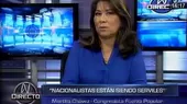 Martha Chávez: Gana Perú intenta tapar agendas con granadas  - Noticias de constitucion-politica-peru