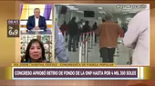 Martha Chávez sobre ONP: Voté en abstención porque estoy a favor de la ley solo en parte - Noticias de martha-moyano