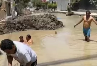 Chiclayo: Familias afectadas por rotura de tubería 