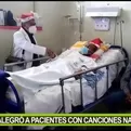 Chiclayo: Médico alegró a pacientes con canciones navideñas 