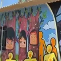 Chiclayo: realizan murales contra la violencia familiar 