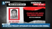 Chiclayo: Se entregó presunto integrante de organización criminal  - Noticias de integrantes