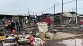Chimbote: incendio destruyó varios puestos de mercado  - Noticias de mercado-central