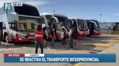 Chimbote: transporte interprovincial opera con normalidad tras desbloqueo de vías - Noticias de transporte-interprovincial