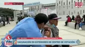 Chimbote: Vacunación en exteriores de centro de votación - Noticias de Pedro Castillo