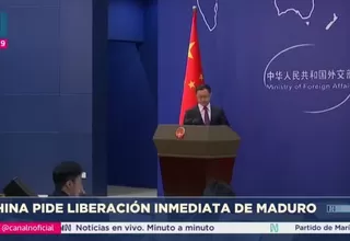 China exige liberación de Maduro tras captura