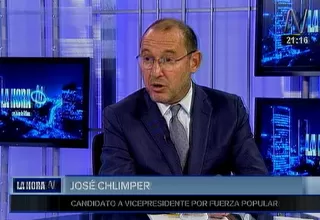 Chlimper:"Es legítimo que no debe volver Alberto Fujimori"