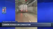 Hombre perdió control de camión y vehículo avanzó sin conductor en la vía Expresa de la Línea Amarilla - Noticias de linea