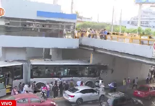 Metropolitano: 46 pasajeros afectados tras choque en estación México