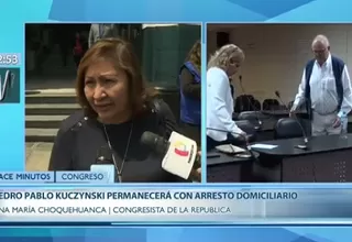 Choquehuanca: Me siento más tranquila con resolución sobre PPK