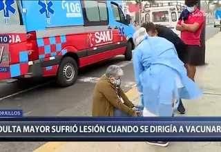 Chorrillos: Adulta mayor sufrió lesión cuando se dirigía a vacunarse 