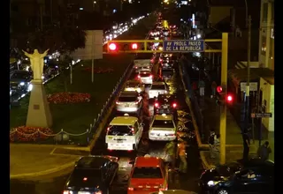 Chorrillos: aniego genera tráfico en la avenida Matellini