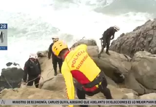 La Policía busca cuerpo de pescador desaparecido en el mar de Chorrillos