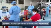 Chorrillos: Continúa vacunación contra el coronavirus a bomberos  - Noticias de bomberos