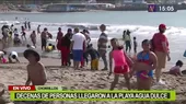 Decenas de bañistas llegaron hasta la playa Agua Dulce - Noticias de chorrillos
