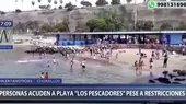 Chorrillos: Decenas de personas acudieron a la playa Los Pescadores pese a restricciones - Noticias de pescadores