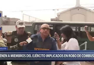 Chorrillos: detienen a miembros del Ejército implicados en robo de combustible