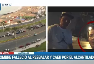 Chorrillos: Hombre murió al resbalar y caer por el acantilado