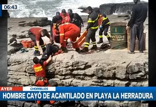 Chorrillos: Joven cayó a acantilado tras sufrir descompensación