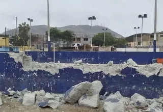 Chorrillos: municipio defiende demolición de losa deportiva