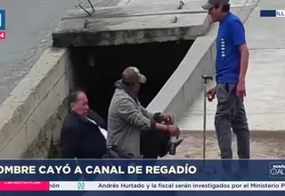 Chorrillos: Rescatan a hombre que cayó a un canal de regadío