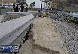 Chorrillos: vecinos denuncian destrucción del malecón de La Herradura