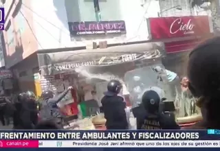Chosica: Ambulantes y fiscalizadores se enfrentan en desalojo