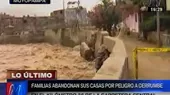 Chosica: muro de contención colapsa y evacúan a 15 familias  - Noticias de muro