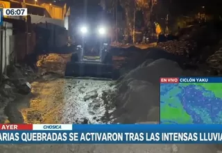 Chosica: Quebradas se activaron tras intensas lluvias