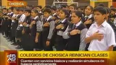 Chosica: Treinta mil estudiantes retornaron a los colegios tras los huaicos - Noticias de huicos