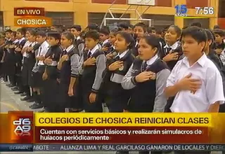 Chosica: Treinta mil estudiantes retornaron a los colegios tras los huaicos